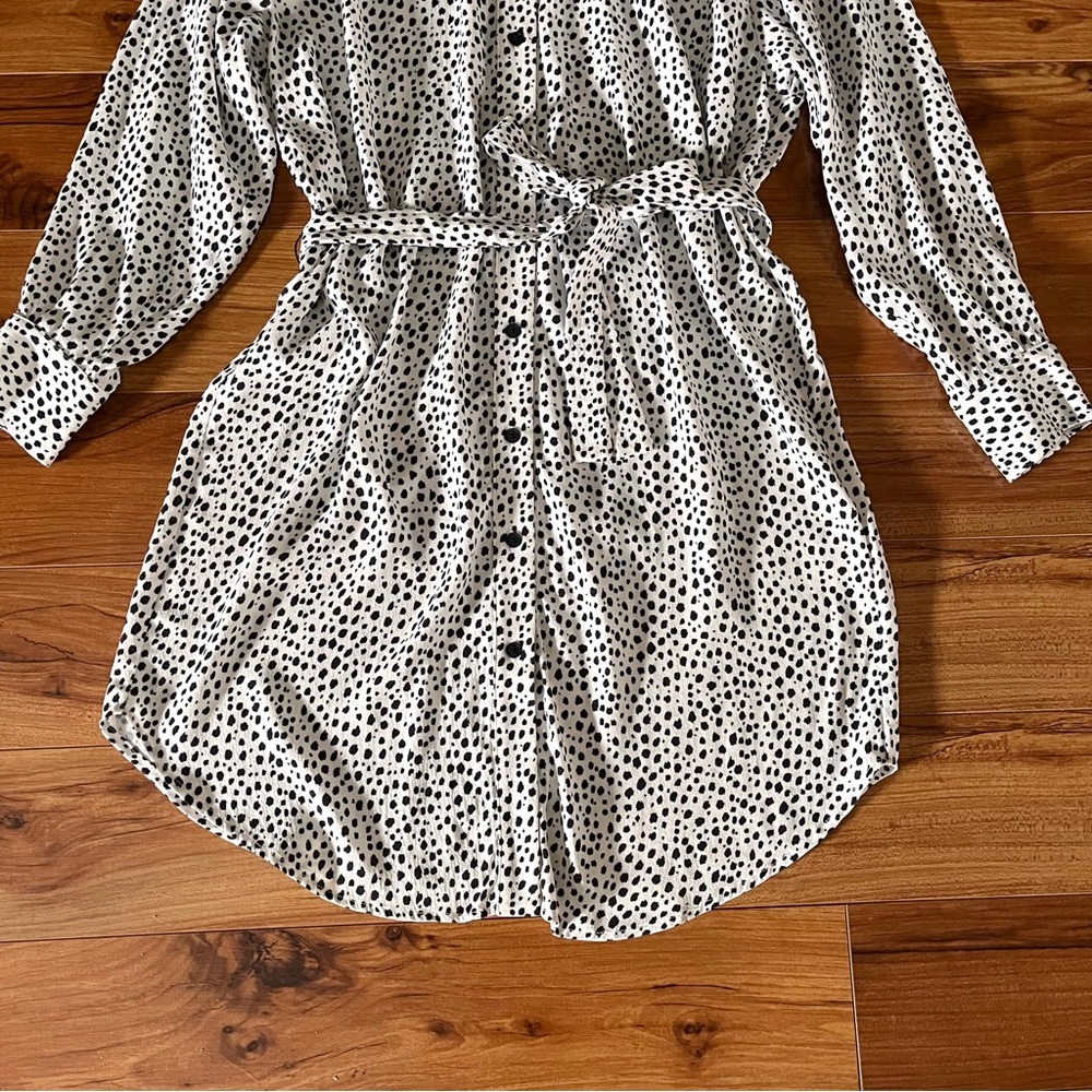 Emerson Fry Cheetah Shirt Dress Medium - Picture 11 of 16